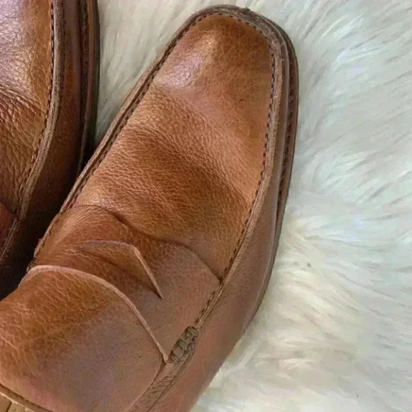 Sandro moscoloni pebbled leather penny loafers 13 main image 7